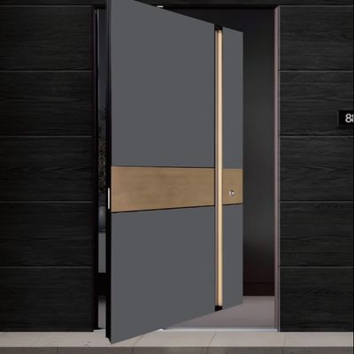 Customized Aluminium Alloy Pivot Entry Door Heavy Duty Glass Revolving Door