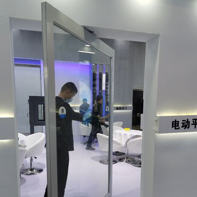 Aluminium Alloy Frame Luxury Design Laminated Tempered Glass Pivot Pintu depan dalam ukuran yang disesuaikan untuk jenis kaca tunggal dan ganda