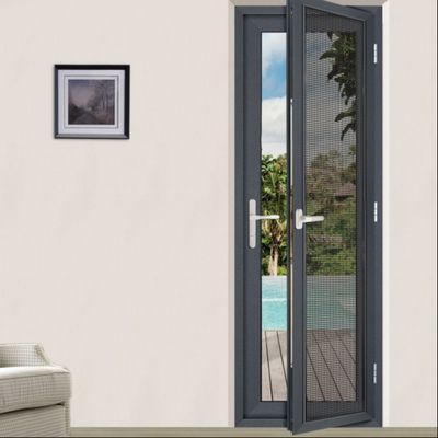 Aluminium Double Glass Swing Door Store Front Aluminium Double Hinged Pintu