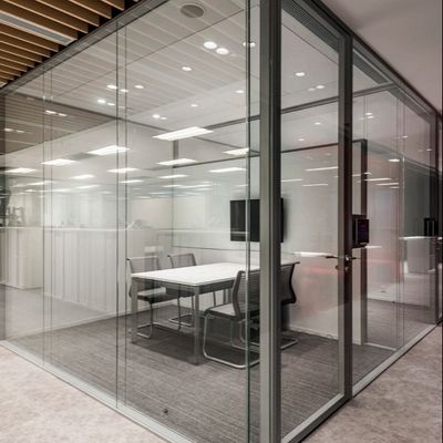 Aluminium Double Glass Swing Door Store Front Aluminium Double Hinged Pintu