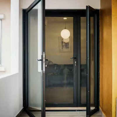 Powder Coated Aluminium Swing Door Y/N Locks Keys Manual/Automatic Opening for Construction Equipment