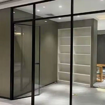 Y/N Insect Screen Aluminium Swing Door dengan Double Tempered Clear Glazing dan Magnetic Lock