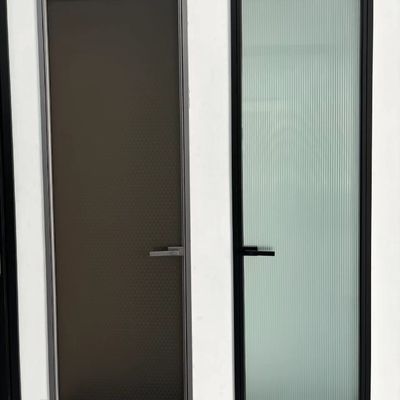 Y/N Insect Screen Aluminium Swing Door dengan Double Tempered Clear Glazing dan Magnetic Lock