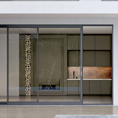 Pintu Geser Aluminium yang Dapat Disesuaikan dengan Keamanan yang Ditingkatkan dan Jaring Layar Baja Tahan Karat untuk Ketahanan 50 Tahun