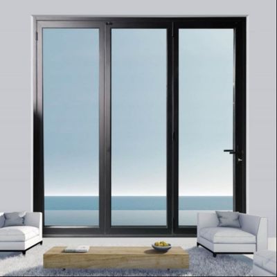 Ukuran Custom Aluminium Bifold Pintu Eksterior Daya tahan Multi-panel Isolasi Termal