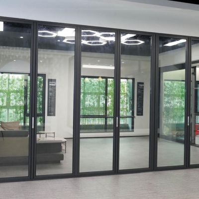Customized Waterproof Aluminium Frame Bifold Pintu dengan Ketahanan Tinggi dan Efisiensi Energi