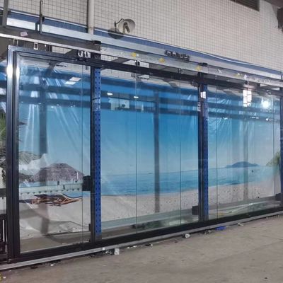 Mekanisme Kunci Aman Pintu Kaca Lipat Aluminium Perak / Putih / Hitam / Disesuaikan untuk Lembaga Pendidikan
