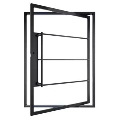 Modern Residential Design Aluminium Front Pivot Door dengan 304 stainless steel hardware dan profil aluminium