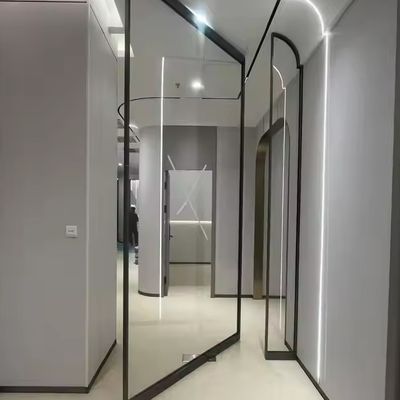 Aluminium Frame Kaca Pivot Pintu dengan EPDM Rubber Seal Strip untuk Kepuasan Pelanggan