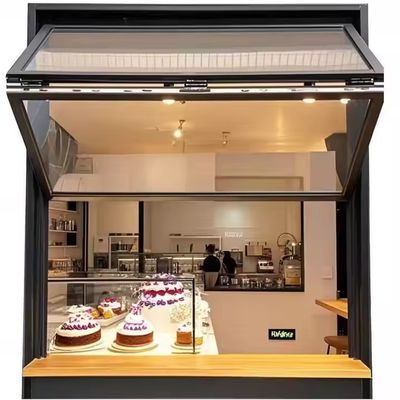 Aluminium Fold Up Windows dengan Isolasi Suara Kaca Ganda dan Solid Tempered Glass