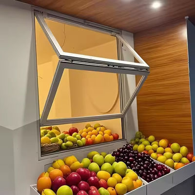 Aluminium Fold Up Windows dengan Isolasi Suara Kaca Ganda dan Solid Tempered Glass