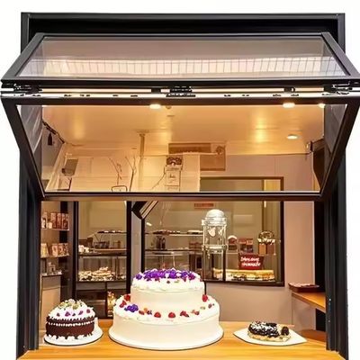 Aluminium Fold Up Windows dengan Isolasi Suara Kaca Ganda dan Solid Tempered Glass