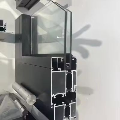 Jendela Lipat Aluminium Bergaya Modern dengan Kaca Tempered Terisolasi dan Ketebalan Kaca yang Disesuaikan