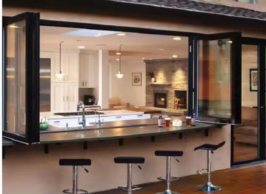 Jendela Aluminium Lipat Isolasi Termal untuk Isolasi Suara dan Isolasi Suara yang Baik