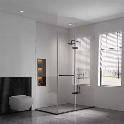 Waterproof Mudah Bersih Kaca Panel Mandi Pintu Layar Dengan Frame Slim