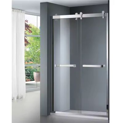 Waterproof Mudah Bersih Kaca Panel Mandi Pintu Layar Dengan Frame Slim