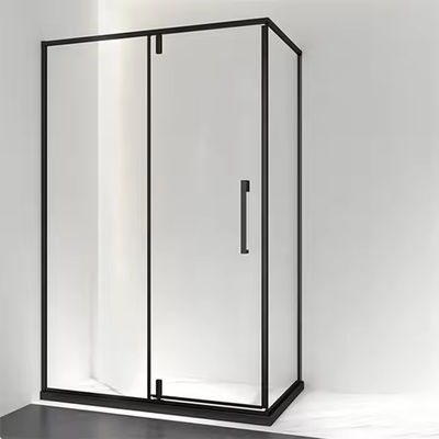 Kamar mandi mandi kaca tempered pintu partisi shower dengan gaya rangka ramping