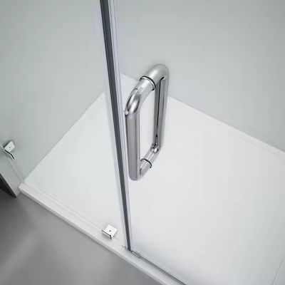 Airproof dan terisolasi Pintu geser mandi dalam rangka stainless steel dengan kaca