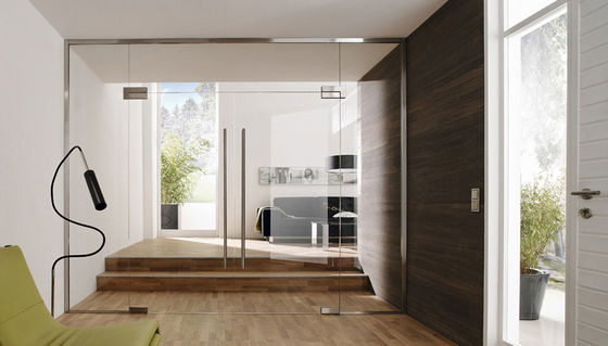 Full View Frameless Glass Transparent Partition Wall untuk Kantor, Rumah, Lokakarya