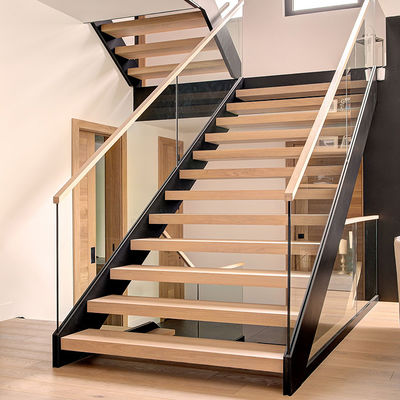 Aluminium U Profil Saluran Gelas Tangga Pengendali Dengan Clamp Kaca Tangga Handrail Top Rail Frame