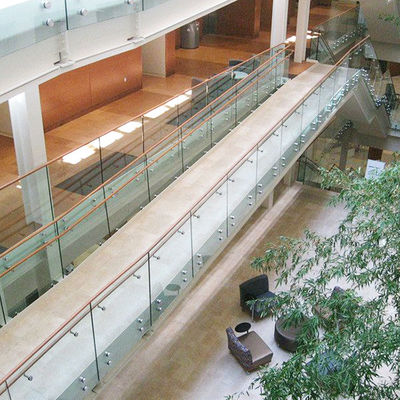 Sistem Gelang Kaca Standoff Baja Rustless untuk Tangga Dek Balkon