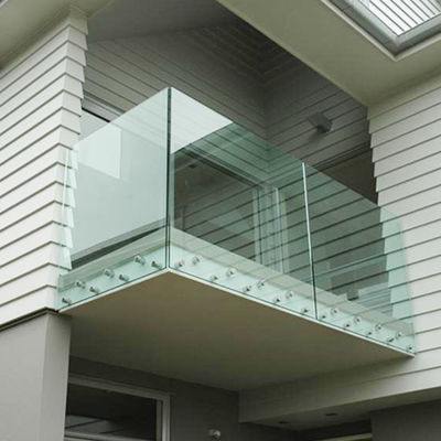 Sistem Gelang Kaca Standoff Baja Rustless untuk Tangga Dek Balkon