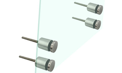 Baut Penahan Panel Dudukan Penyangga Baja Tahan Karat Perangkat Keras untuk Tangga Luar Ruangan Balkon