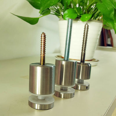 Pengaturan stainless steel tanpa rangka dinding Mount Glass Railing Fixing Standoff Pin