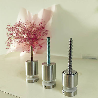 Pengaturan stainless steel tanpa rangka dinding Mount Glass Railing Fixing Standoff Pin