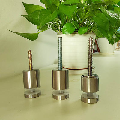 Pengaturan stainless steel tanpa rangka dinding Mount Glass Railing Fixing Standoff Pin