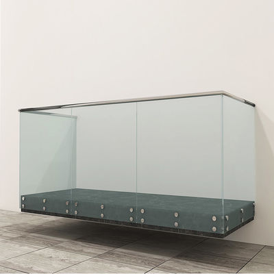 Baut Penahan Kaca Stainless Steel 304 316 Sistem Pemasangan Rel