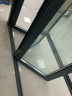 Pintu Lipat Aluminium Berkualitas Modern Desain Pintu Bifold Aluminium Abu-abu