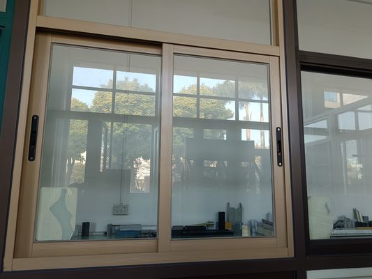 Aluminium Profile Casement Swing Window Laminated Glass Untuk Perumahan
