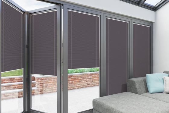 Segel Jendela Ayun dengan Bilah Louver Berinsulasi Kaca Ganda dengan Aksesori Tirai Dalam Antara Kaca