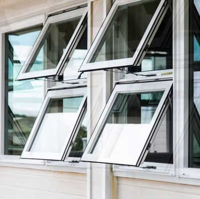 High Security Aluminium Frame Tilt And Turn Window dengan Single Awing