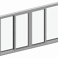 Tipe Isolasi Jendela geser kaca tempered double-glazed untuk kinerja Wind Rain Resistance