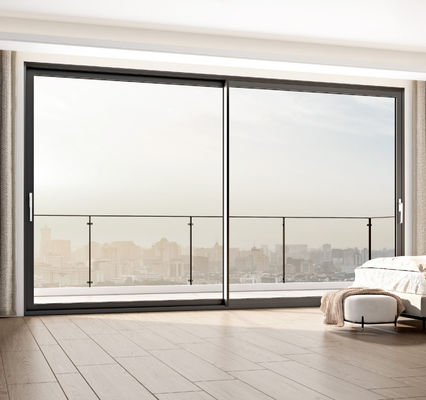 Metode Pembukaan Pintu Geser Aluminium yang Dapat Dikustomisasi dan Ketebalan Bingkai 1,2mm-2,2mm untuk kebutuhan khusus