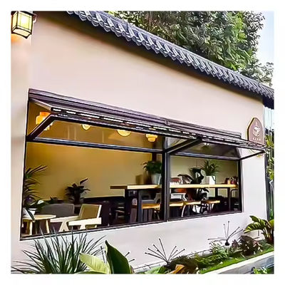 Jendela Lipat Aluminium Bergaya Modern dengan Kaca Tempered Terisolasi dan Ketebalan Kaca yang Disesuaikan