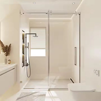 Hotel Disesuaikan Sliding Tempered Glass Shower Cabin Shower Enclosure Pintu geser
