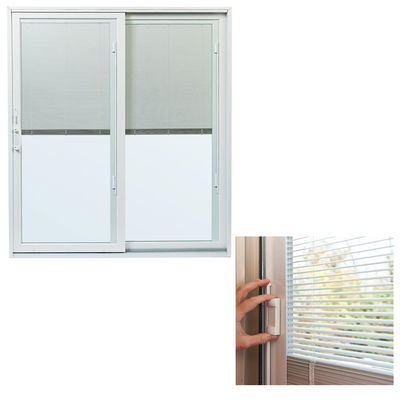 Desain Baru Aluminium Alloy Insulated Glass Inward Swing Casement Windows Dengan Buta Dalam